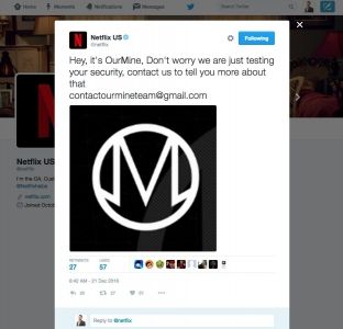 Hakerët marrin kontrollin e llogarisë së Netflix me 2.5 milionë ndjekës në Twitter