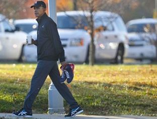 Amerika voton, Obama luan basketboll