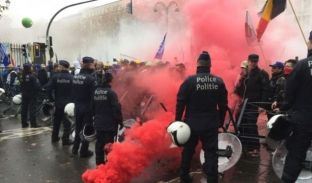Policia belge ndërhyn ndaj ushtrisë