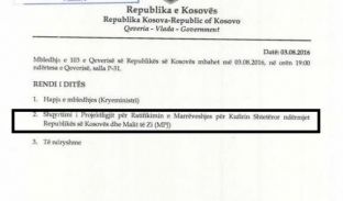 Qeveria është mbledhur për demarkacionin