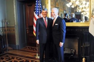 Thaçi: Vizita e Biden shënon moment të ri historik për Kosovën