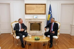 Presidenti Thaçi priti në takim lamtumirës ambasadorin norvegjez Jan Braathu