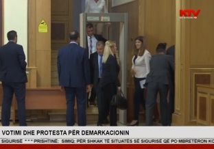 Deputetët e PDK-së hyjnë në sallën e Kuvendit