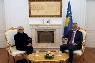 Thaçi priti në takim lamtumirës ambasadoren e Francës