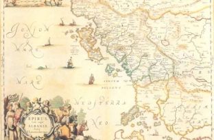 Historiani Llalla shfaq hartën ku Epiri ishte i banuar me shqiptarë