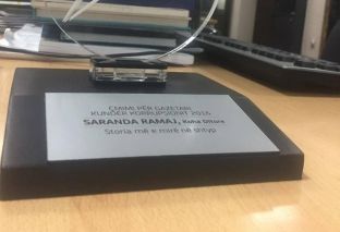 “Koha Ditore” merr çmimin e parë për Gazetari Kundër Korrupsionit 