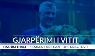 Gjarpërimi i Vitit – Thaçi President mes gazit e molotovit [video]