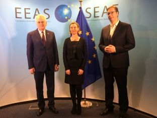 Nis takimi i Mogherinit me delegacionin serb