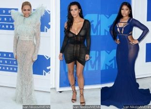 Kim, Beyonce dhe Nicki Minaj “përplasen” në “MTV VMA” [foto]