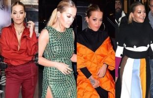 Rita Ora me pesë veshje në ditë 