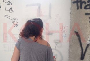 “Termokosi” në kryeqytet ringjyroset për t’i zhdukur simbolet naziste