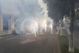  “Dardanët” ndezin fishekzjarrë në Shkodër [foto]