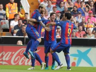 Messi e çon në krye Barcelonën