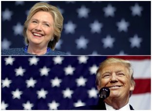Dalin në shitje figurat e Clintonit e të Trumpit në pozita të palakmueshme [foto]