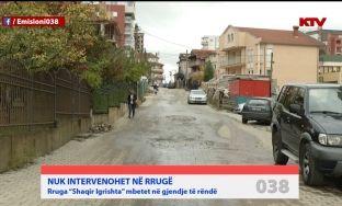 Qe dy muaj, rruga “Shaqir Igrishta” ka mbetur në gjendje të rëndë [video]
