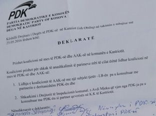 PDK në Obiliq injoron vendimin e Këshillit Drejtues për prishje të koalicionit