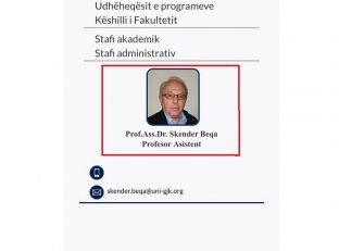 Studentët :Skënder Beqa profesor edhe në Prishtinë edhe në Gjakovë