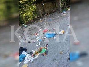 Rruga drejt Boges e mbushur mbeturina [foto]